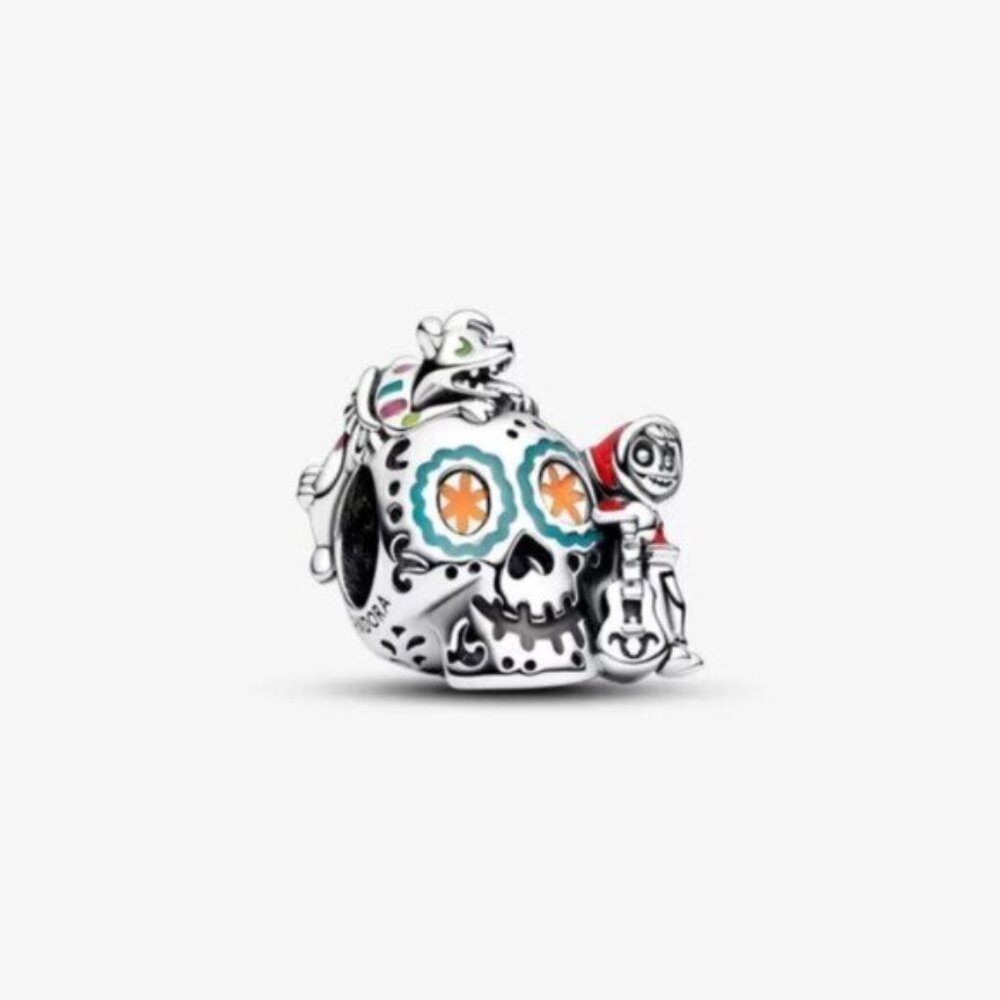 🌺Pandora Pixar Coco Miguel & Dante Skull Glow-in-the-dark Charm